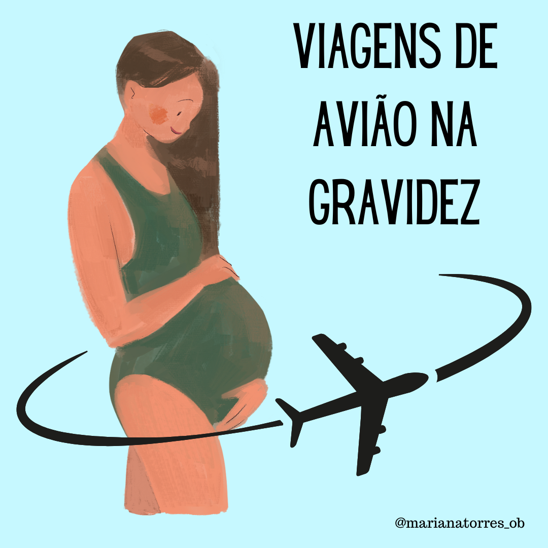 grávida e avião
