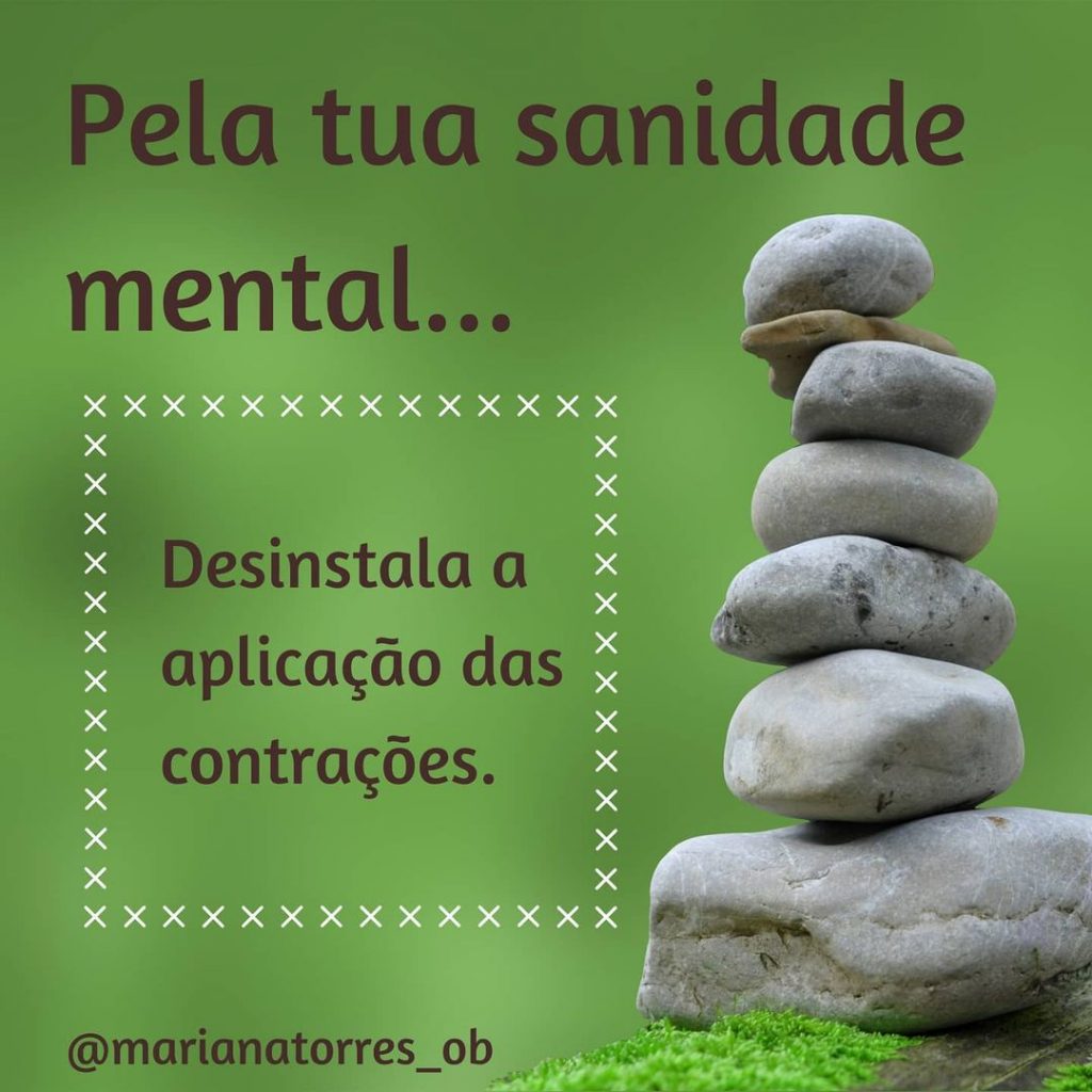 desinstala a aplicação das contrações