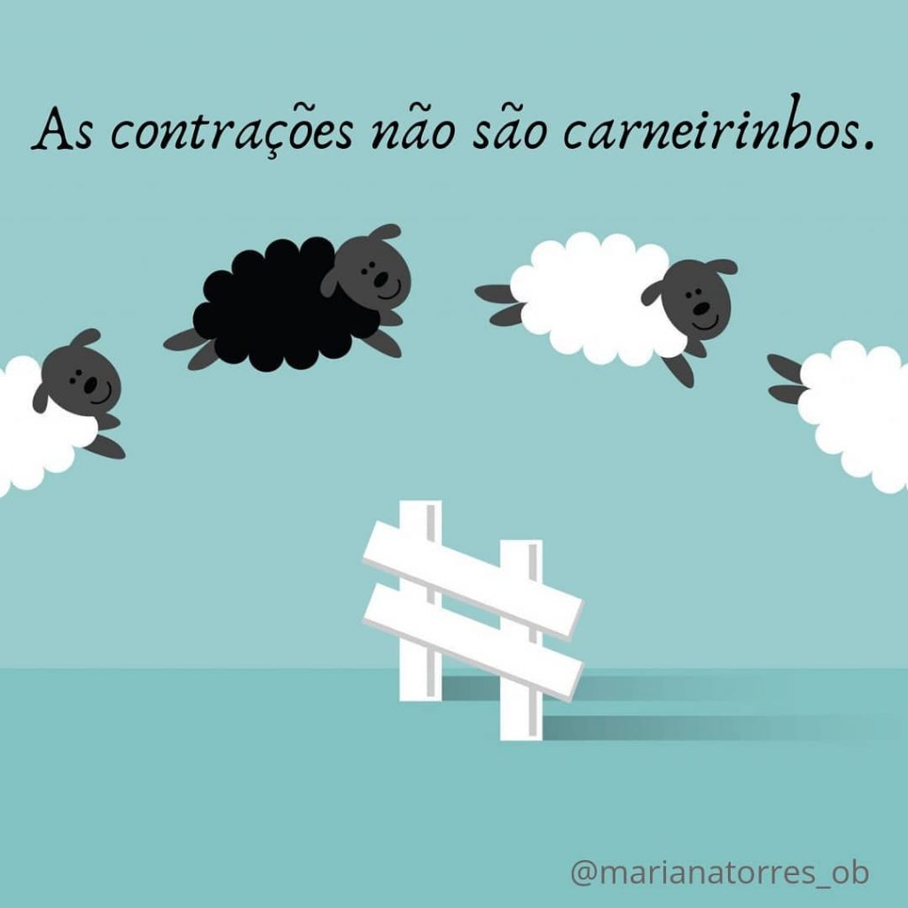 as contraçoes não são carneirinhos