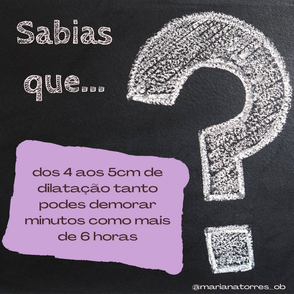 sabias que a dilatação pode ser lenta