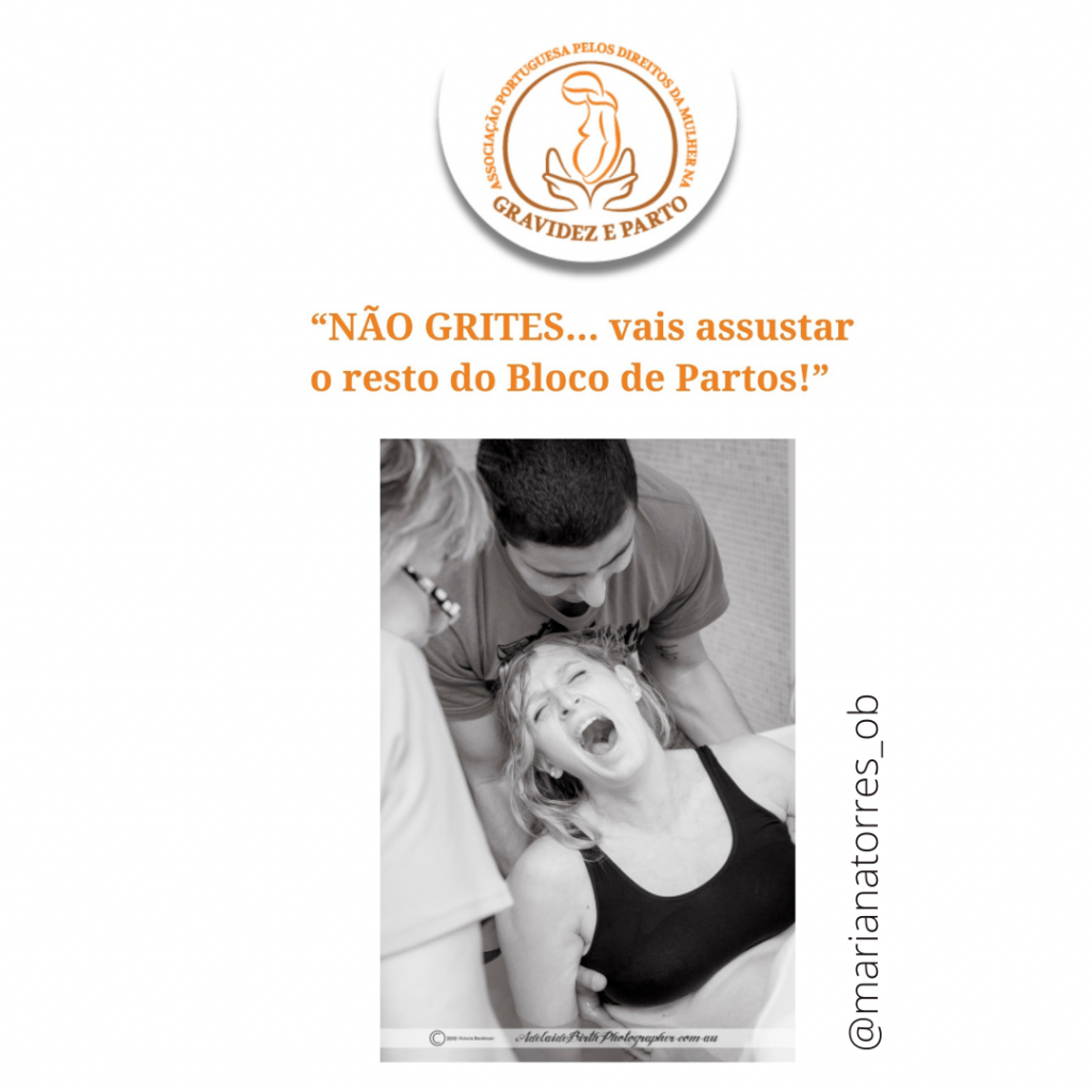 mulher a gritar no parto
