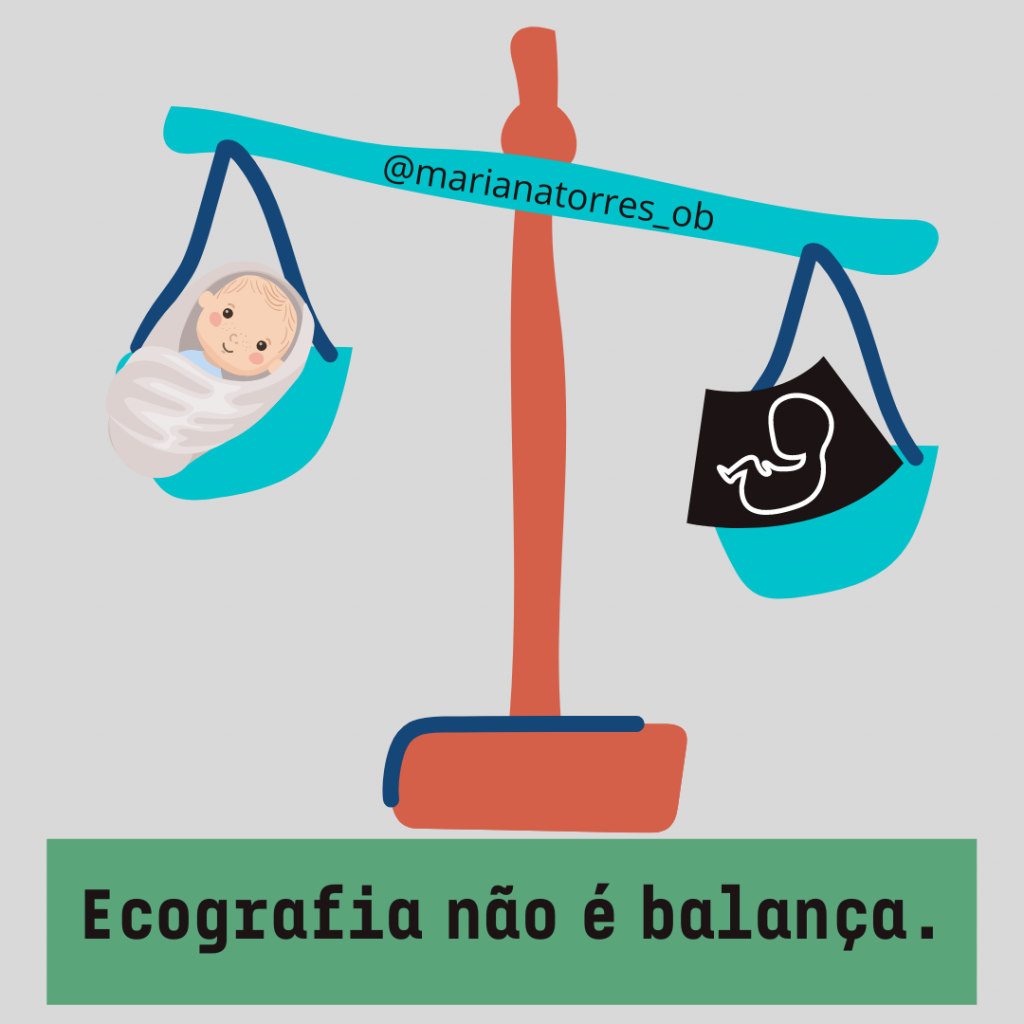 balança com bebé e ecografia