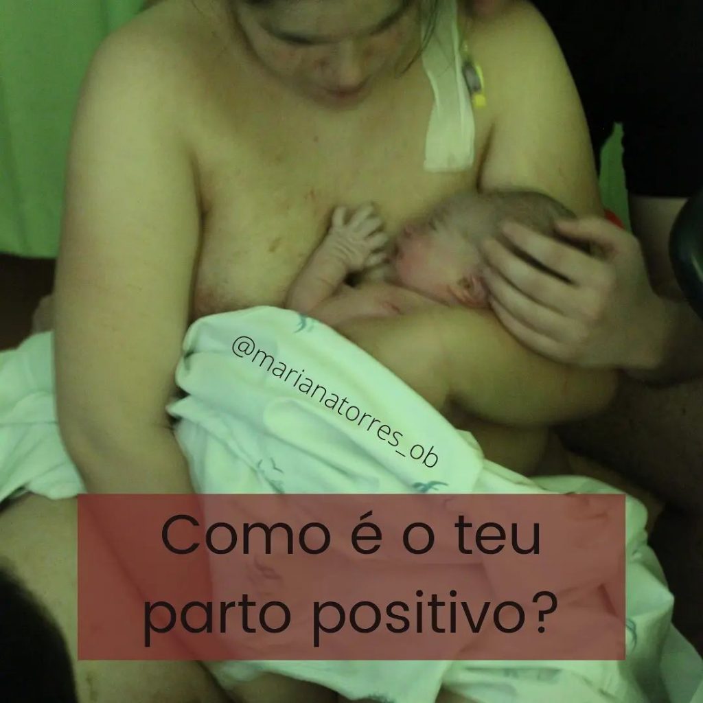 parto vertical bebe colo em contacto pele a pele