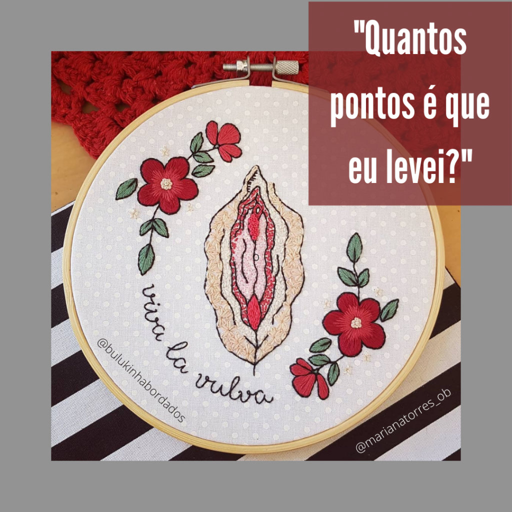 bordado viva la vulva bulukinhabordados quantos pontos é que levei