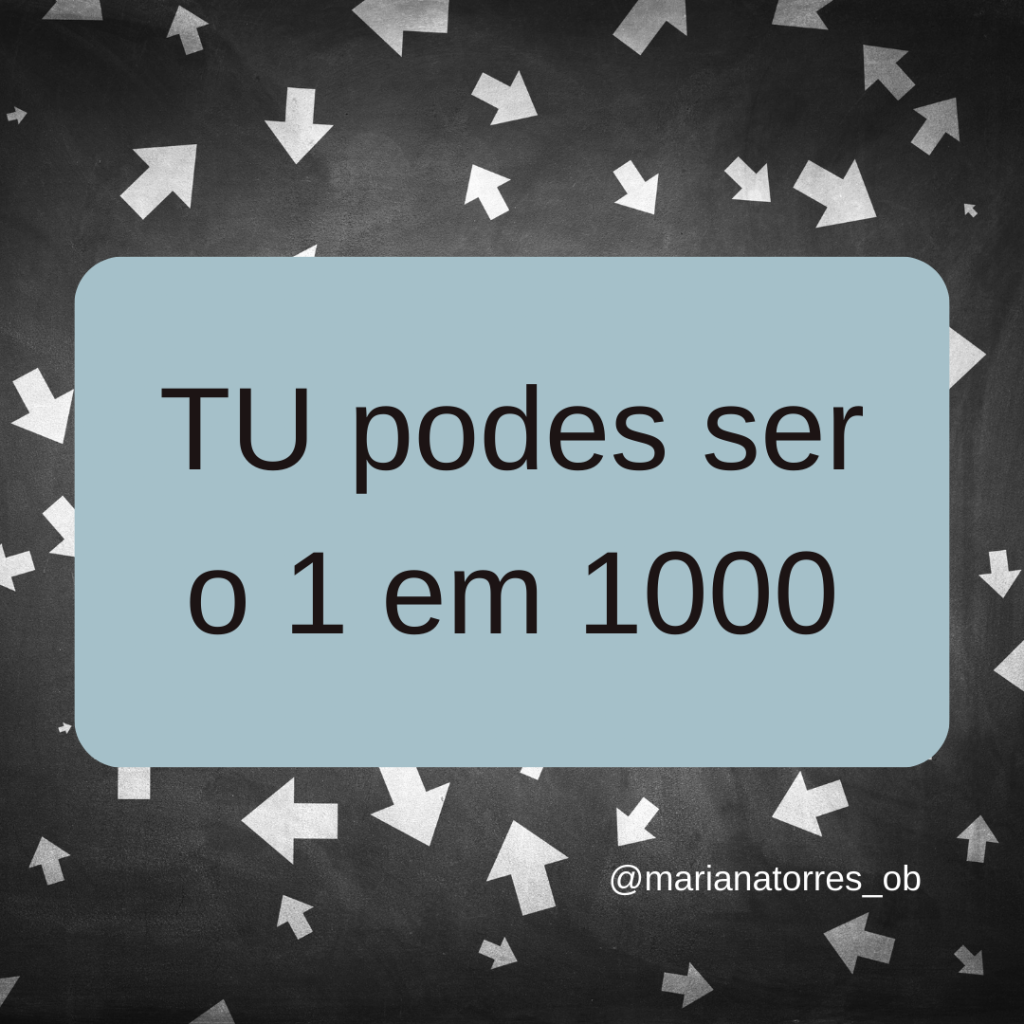 risco - tu podes ser o 1 em 1000