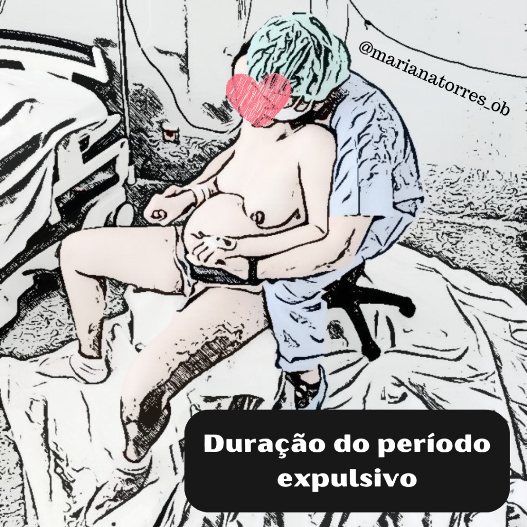 duraçao do periodo expulsivo - gravida no parto sentada apoiada no acompanhante